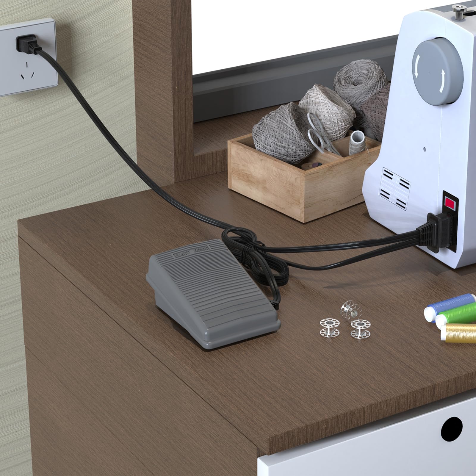 Amazon.com: Sewing Machine Pedal and Power Cord for Brother